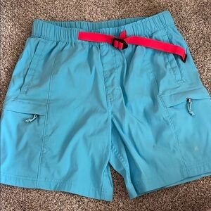 The north face belt shorts blue size small